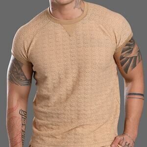 Andrew Christian Ibiza Energy Capsule Collection Tee Tan Medium